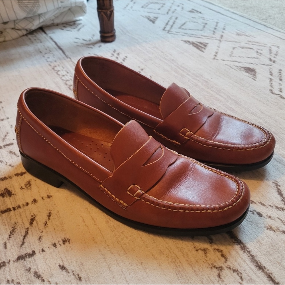 Weejuns By Bass Leather Brown Loafers Size 9.5/10